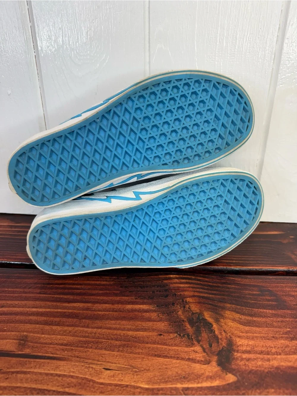 Vans Old Skool Bolt Black Blue Low Top Skate Shoes Women’s 6.5 Men’s 5
